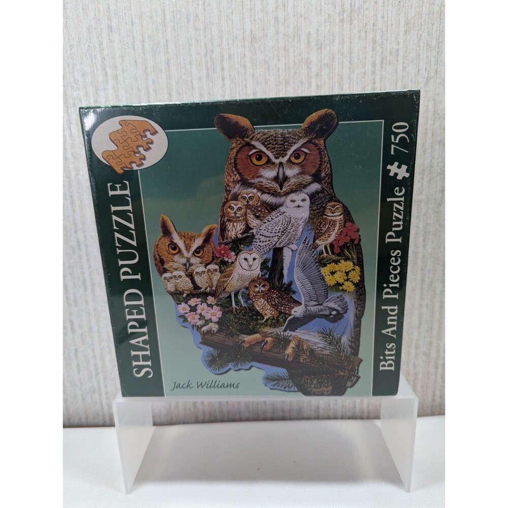 Owl Jigsaw Puzzle 750 BITS & PIECES The Watchers Challenging Shapes 13 +